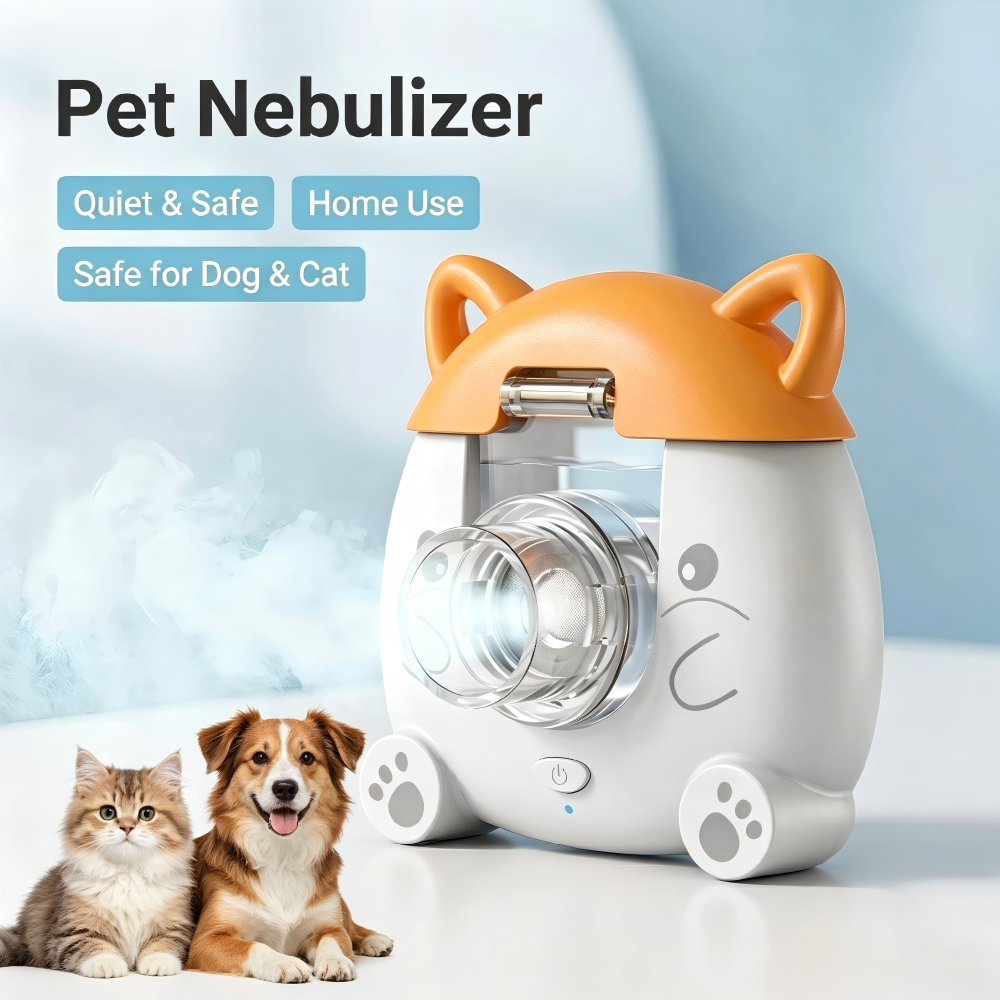 Nebulizer Machine - JUSTLANG Portable Pet Mesh Nebulizer Cats
