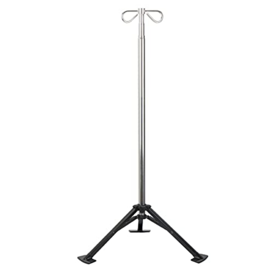Iv Infusion Pole - Portable Iv Pole pad Retractable Aluminum