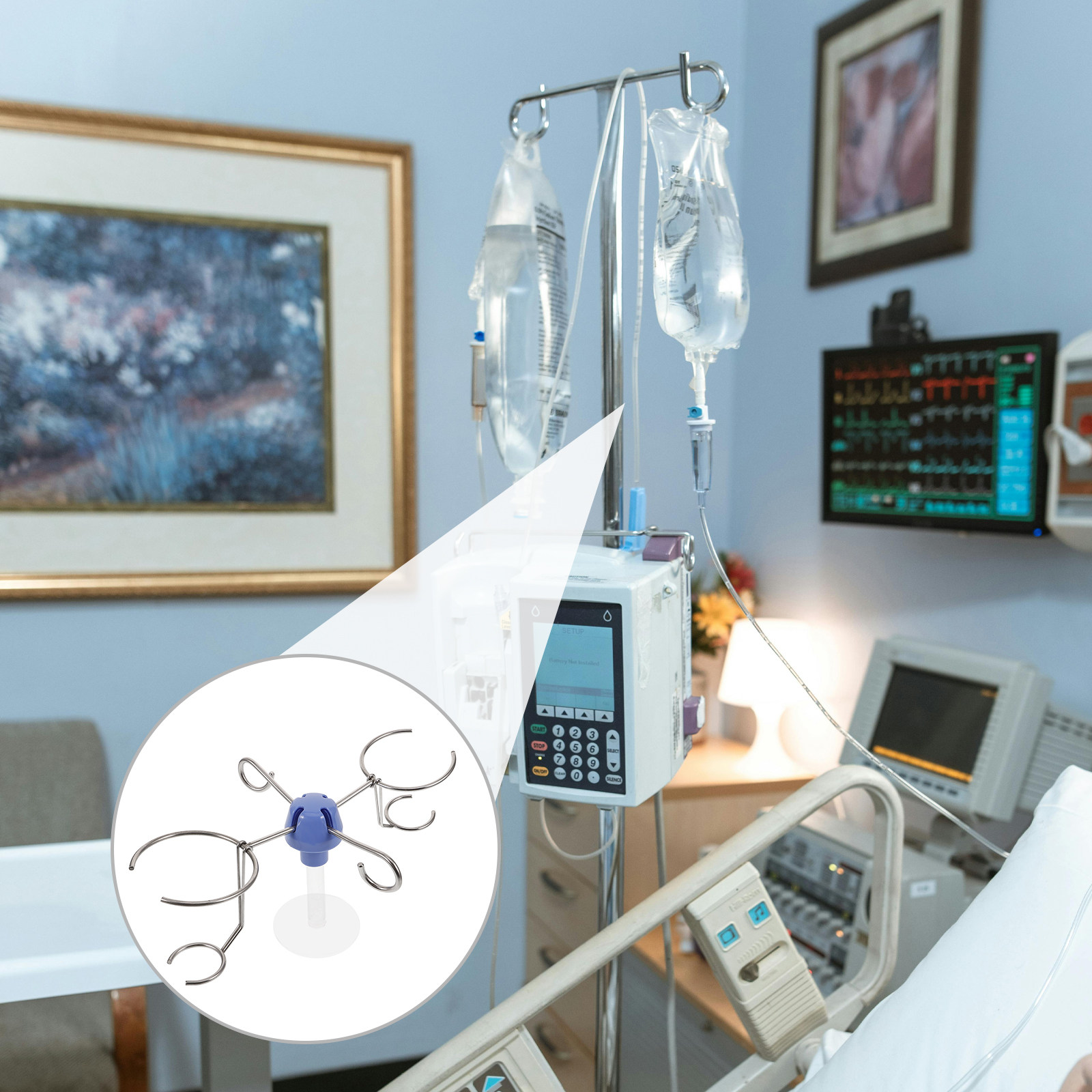 Infusion Stand Hook Stainless  - Iv Infusion Pole recensie en prijs