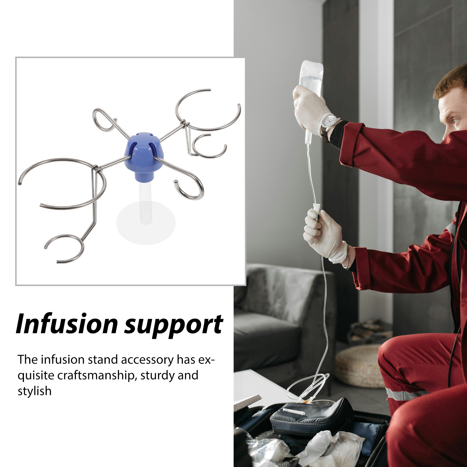 Infusion Stand Hook Stainless  - Iv Infusion Pole recensie en prijs