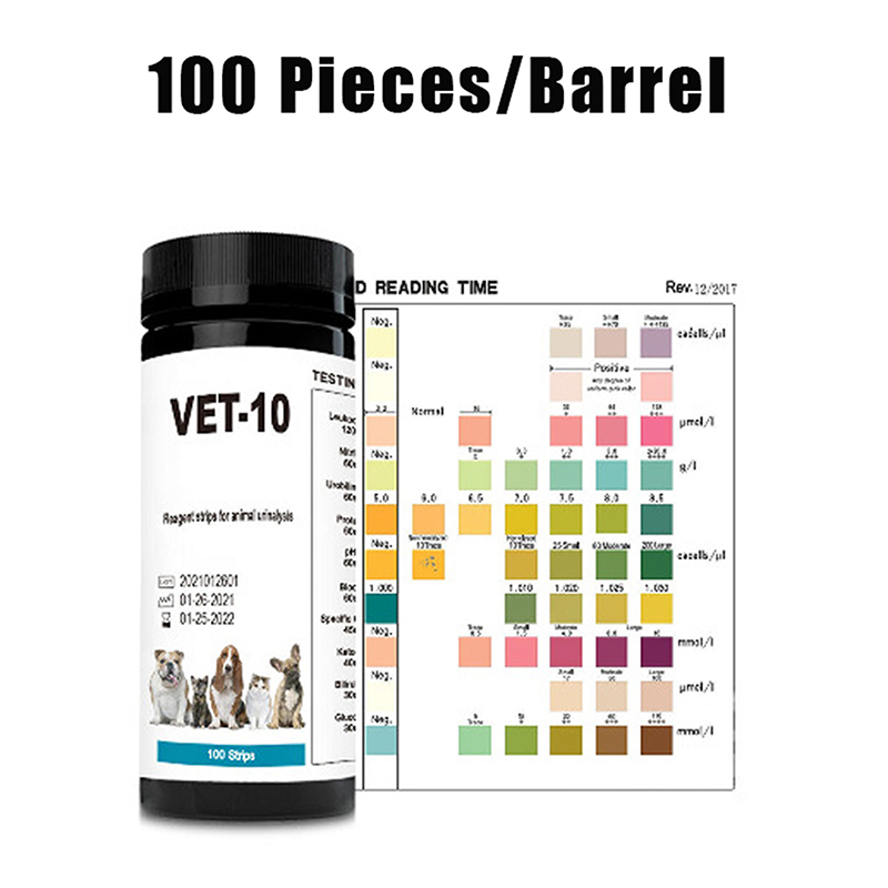 100PCS 10-Parameter Cat & Dog  - Urinalysis Reagent Strip recensie en prijs