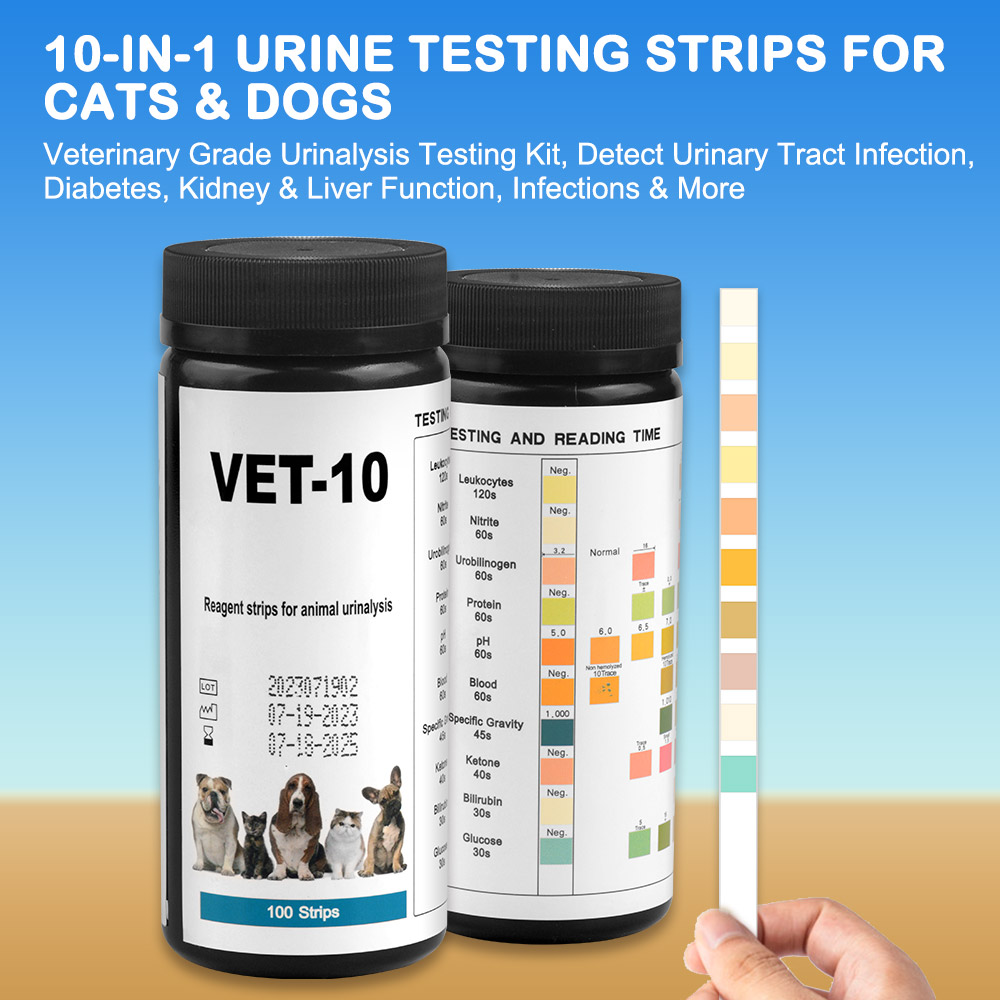 10-Parameter Cat & Dog Urine T - Urinalysis Reagent Strip recensie en prijs
